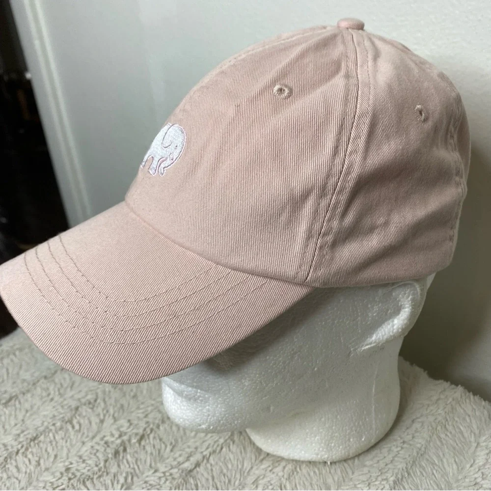 ivory ella Pale Pink Elephant Baseball Cap